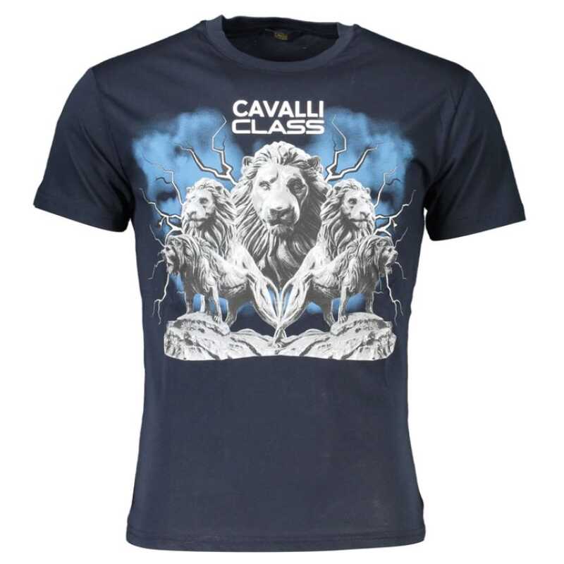 Cavalli Class Blue Cotton T-Shirt, theFeinheit