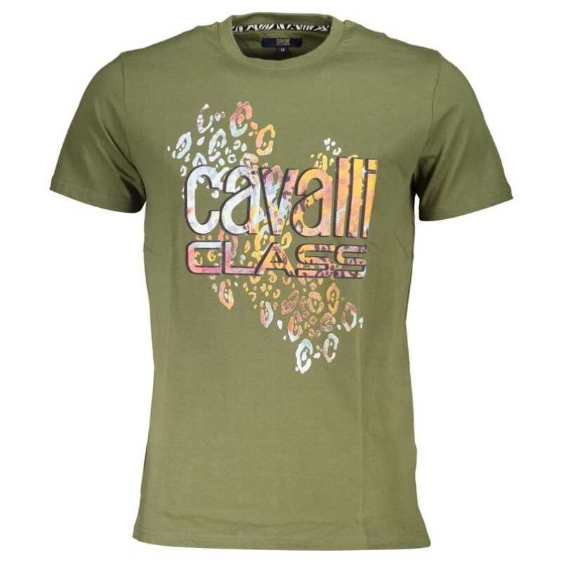 Cavalli Class Green Cotton T-Shirt, theFeinheit