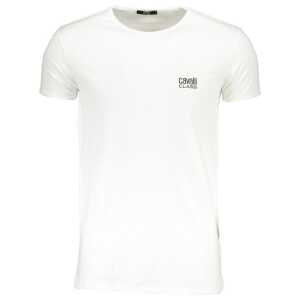 Cavalli Class White Cotton T-Shirt