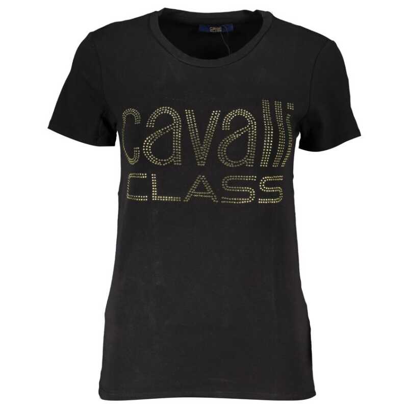 Cavalli Class Black Cotton Tops &amp; T-Shirt, theFeinheit