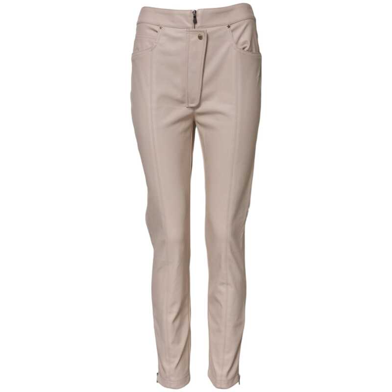 Elisabetta Franchi Beige High Waist Tapered Pants, theFeinheit