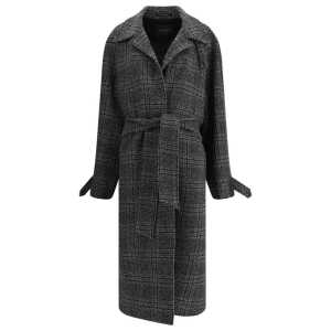 Balenciaga Check long Coat