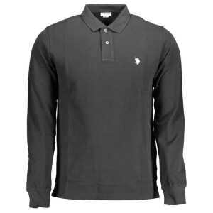 U.S. POLO ASSN. Black Cotton Polo Shirt