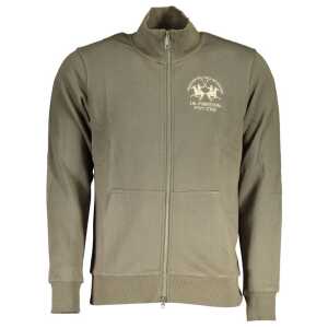 La Martina Green Cotton Sweater