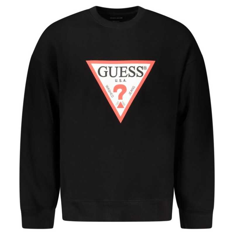 Guess Jeans Black Cotton Sweater, theFeinheit