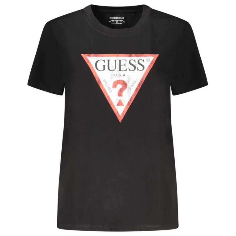 Guess Jeans Black Cotton Tops &amp; T-Shirt, theFeinheit