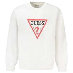 Guess Jeans White Cotton Sweater