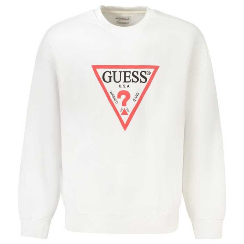 Guess Jeans White Cotton Sweater, theFeinheit