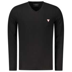 Guess Jeans Black Cotton T-Shirt