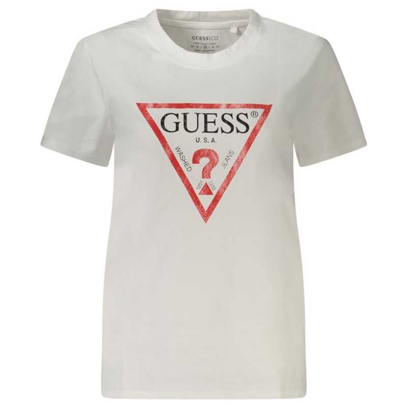 Guess Jeans White Cotton Tops &amp; T-Shirt, theFeinheit
