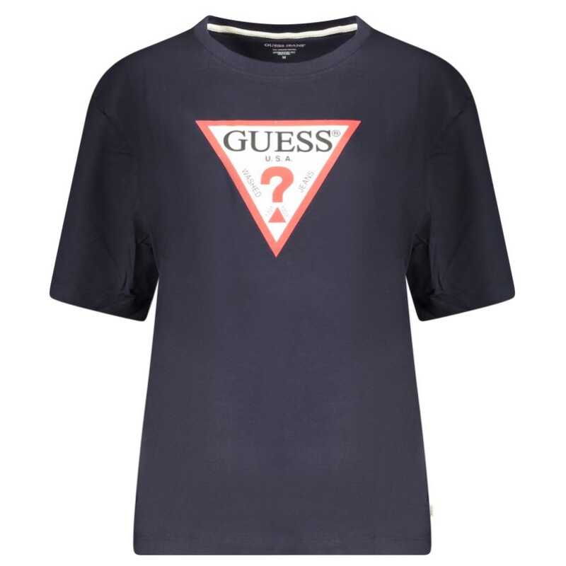 Guess Jeans Blue Cotton Tops &amp; T-Shirt, theFeinheit
