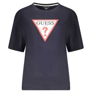 Guess Jeans Blue Cotton Tops & T-Shirt