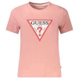 Guess Jeans Pink Cotton Tops & T-Shirt
