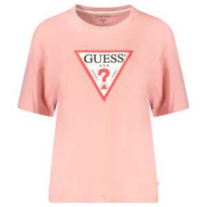 Guess Jeans Pink Cotton Tops & T-Shirt
