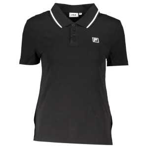 Fila Black Cotton Polo Shirt