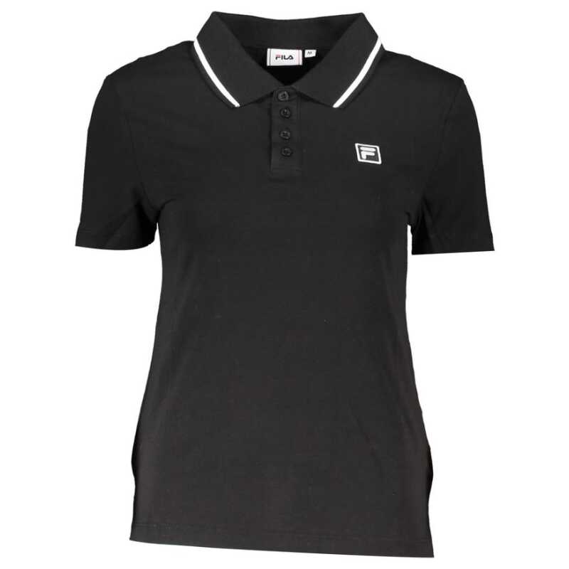Fila Black Cotton Polo Shirt, theFeinheit