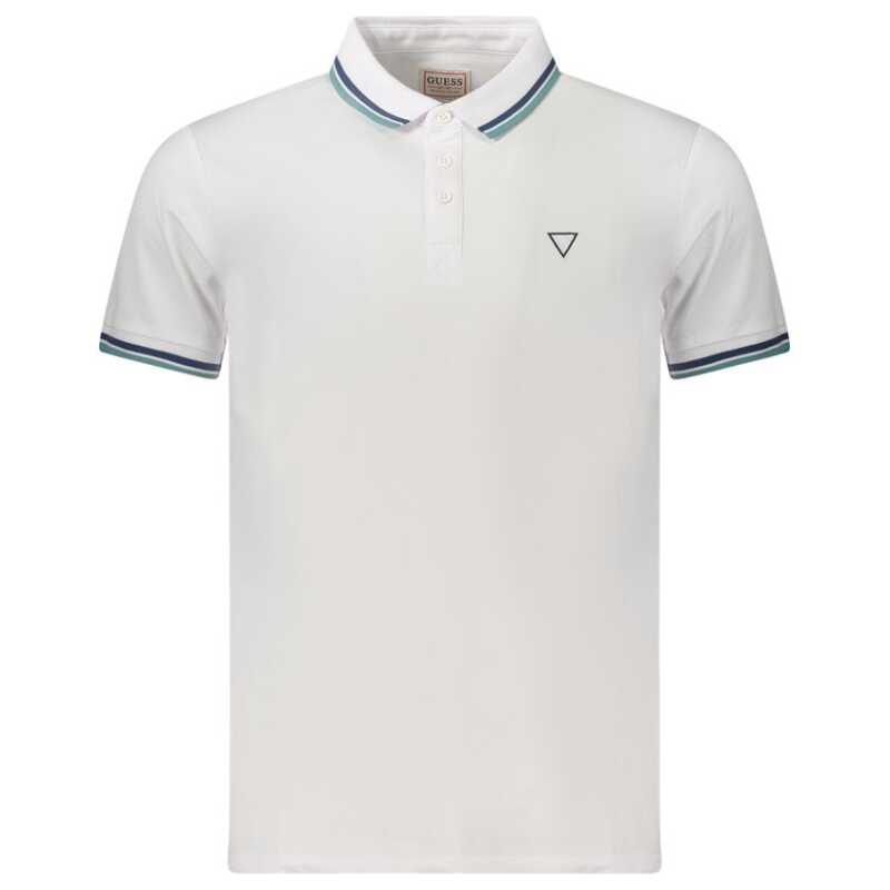 Guess Jeans White Cotton Men Polo Shirt, theFeinheit