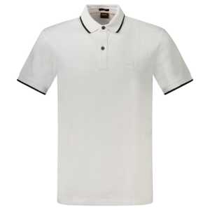 Hugo Boss White Cotton Polo Shirt