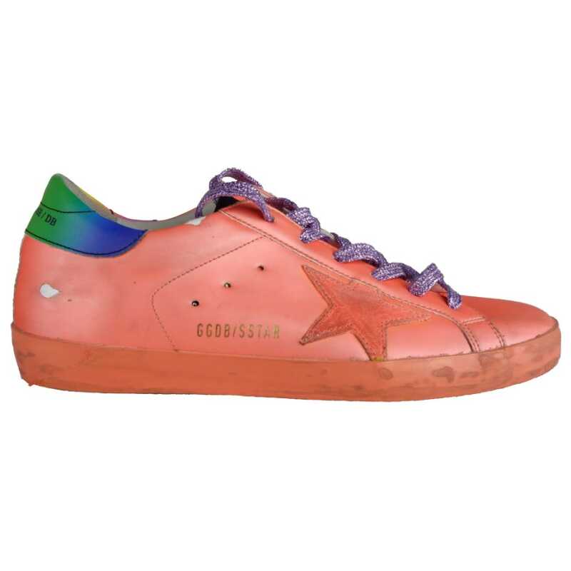 Golden Goose Orange Leather Sneaker, theFeinheit