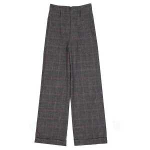 Alberta Ferretti Cotton And Wool Trousers