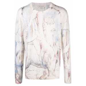 Alexander McQueen William Blake Dante Print Pullover