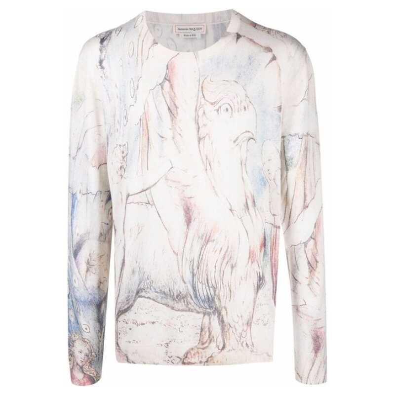 Alexander McQueen William Blake Dante Print Pullover, theFeinheit