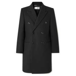 Saint Laurent Double-Breasted Wool Coat