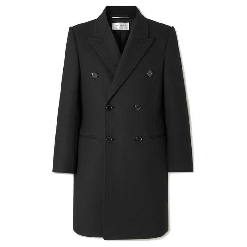 Saint Laurent Double-Breasted Wool Coat, theFeinheit