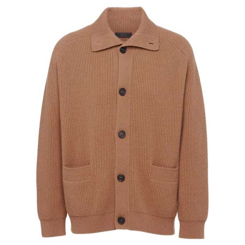 Prada Ribbed Knit Cashmere Cardigan, theFeinheit