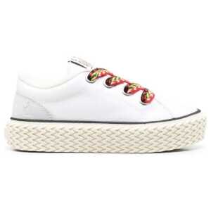 Lanvin Cotton Lace-Up Sneakers