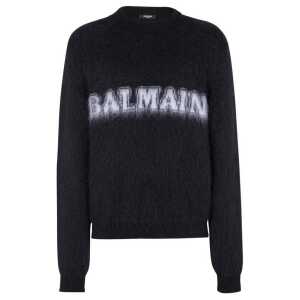 Balmain Logo-Print Jumper