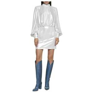 BLANCA VITA Abelia Laminated Mini Dress
