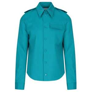 Bottega Veneta Grain De Poudre Wool Shirt