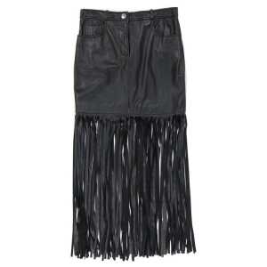 Boutique Moschino Leather Skirt