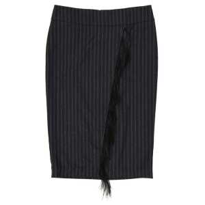Brunello Cucinelli Wool Striped Skirt