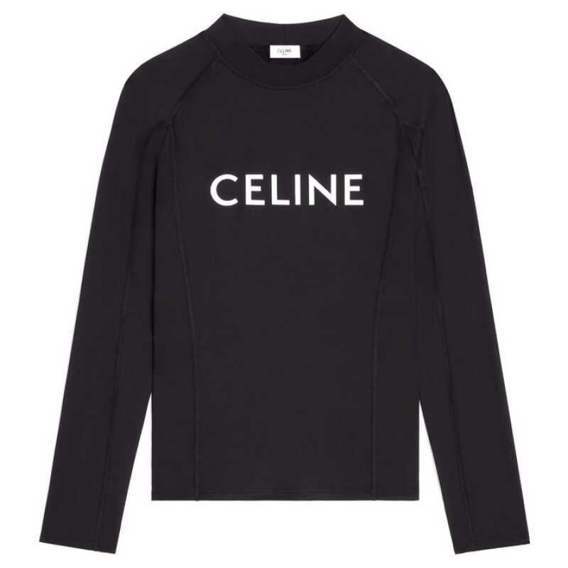 Celine Surf Logo Stretch-Jersey T-Shirt, theFeinheit