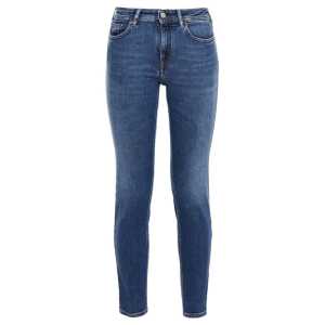 Acne Studios Blå Konst Climb Mid Blue Cotton Denim Jeans