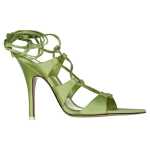 The Attico Reneè Satin Sandals