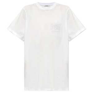 Max Mara Mango Logo Embroidered Cotton T-Shirt