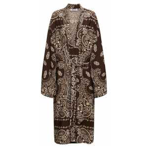 The Attico Printed Viscose Twill Kaftan Dress