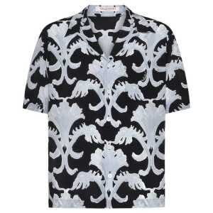 Valentino Garavani Metamorphos Wall Print Bowling Shirt