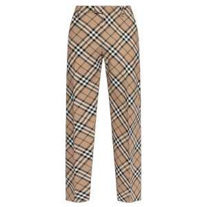 Burberry Wool Blend Check Pants