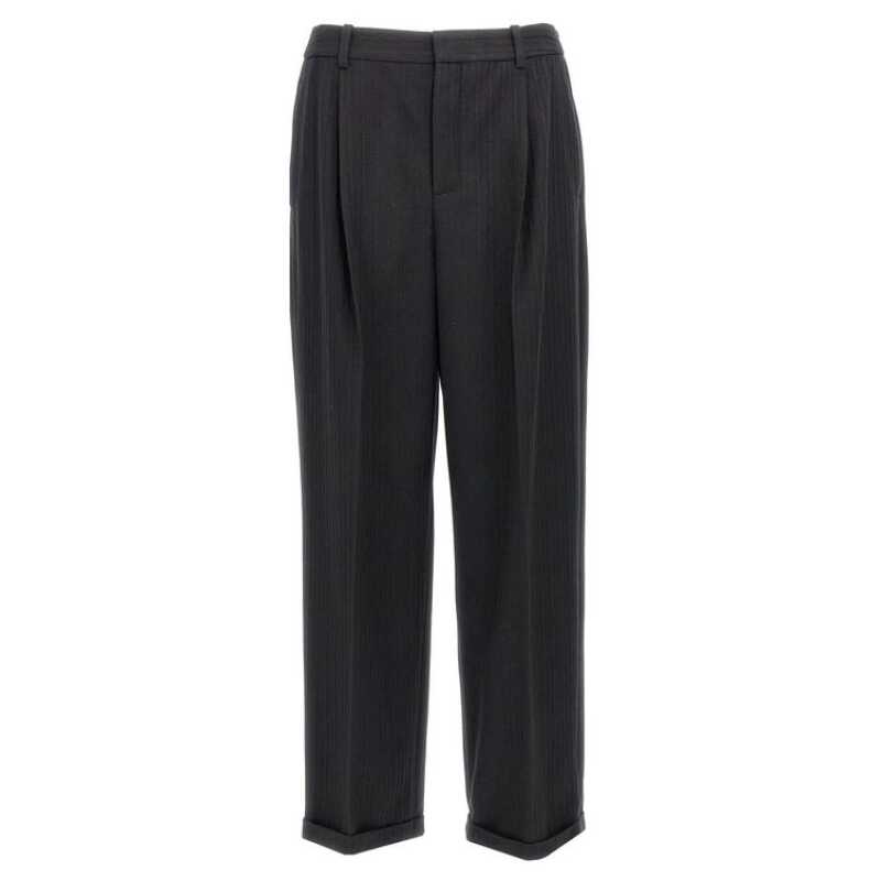 Saint Laurent Cashmere And Wool Flannel 90&#8217;S Striped Pants, theFeinheit