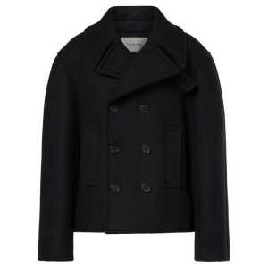 Saint Laurent Oversized Virgin Wool Peacoat