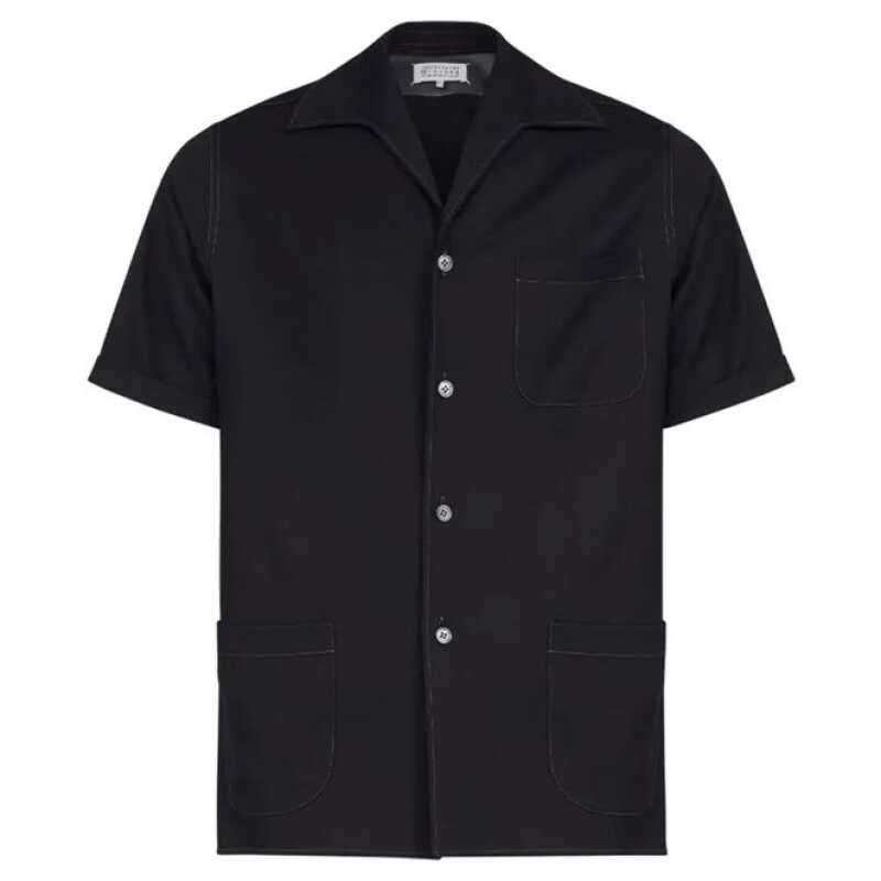 Maison Margiela short-sleeve wool shirt, theFeinheit