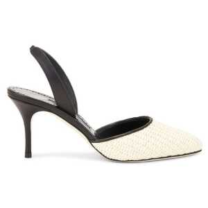 Manolo Blahnik Casam 70 Raffia Pumps