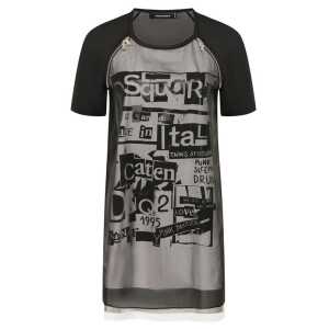 Dsquared² Silk Printed Mini Dress
