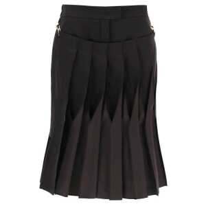 Fendi Cotton And Silk Washed Skirt