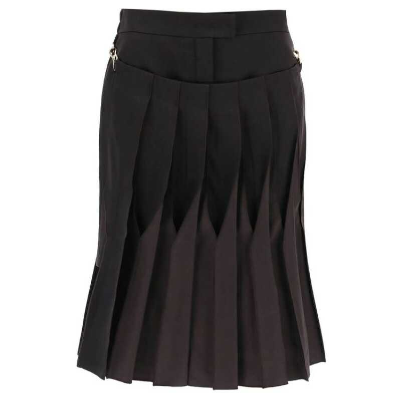 Fendi Cotton And Silk Washed Skirt, theFeinheit