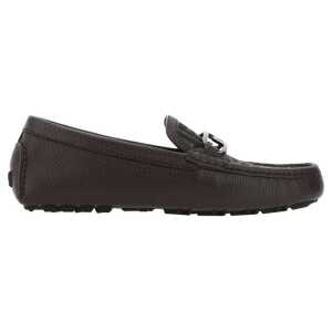 Fendi Leather Monogram Loafers